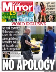 Daily Mirror (UK) Newspaper Front Page for 24 April 2021