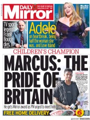 Daily Mirror (UK) Newspaper Front Page for 26 October 2020