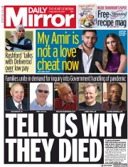 Daily Mirror (UK) Newspaper Front Page for 26 March 2021