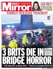 Daily Mirror (UK) Newspaper Front Page for 28 December 2018