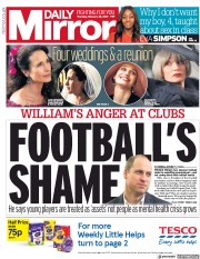 Daily Mirror (UK) Newspaper Front Page for 28 February 2019