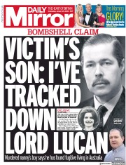 Daily Mirror (UK) Newspaper Front Page for 29 January 2020