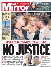 Daily Mirror (UK) Newspaper Front Page for 29 May 2018