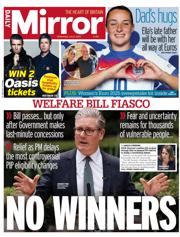 Daily Mirror front page for 2 July 2025