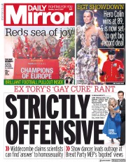 Daily Mirror (UK) Newspaper Front Page for 3 June 2019