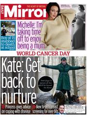 Daily Mirror front page for 4 February 2025