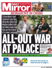 Daily Mirror (UK) Newspaper Front Page for 4 March 2021