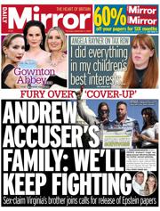 Daily Mirror front page for 4 September 2025
