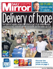 Daily Mirror (UK) Newspaper Front Page for 5 February 2021