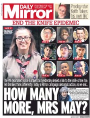 Daily Mirror (UK) Newspaper Front Page for 5 March 2019