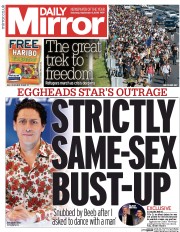 Daily Mirror (UK) Newspaper Front Page for 5 September 2015