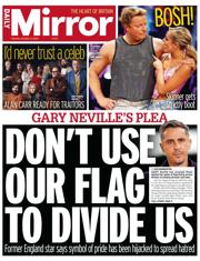 Daily Mirror front page for 6 October 2025