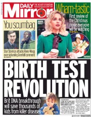 Daily Mirror (UK) Newspaper Front Page for 6 November 2019