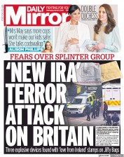 Daily Mirror (UK) Newspaper Front Page for 6 March 2019