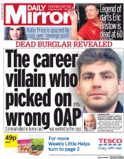 Daily Mirror (UK) Newspaper Front Page for 6 April 2018