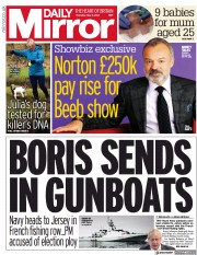 Daily Mirror (UK) Newspaper Front Page for 6 May 2021