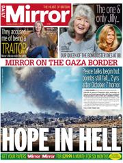 Daily Mirror front page for 7 October 2025