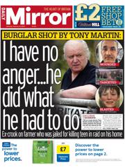 Daily Mirror front page for 8 February 2025