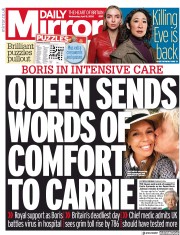 Daily Mirror (UK) Newspaper Front Page for 8 April 2020