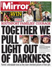 Daily Mirror front page for 9 December 2025