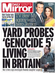 Daily Mirror (UK) Newspaper Front Page for 9 April 2019