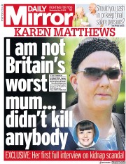 Daily Mirror (UK) Newspaper Front Page for 9 May 2018