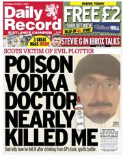 Daily Record front page for 11 October 2025