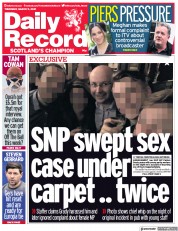 Daily Record (UK) Newspaper Front Page for 11 March 2021