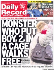 Daily Record (UK) Newspaper Front Page for 12 March 2021