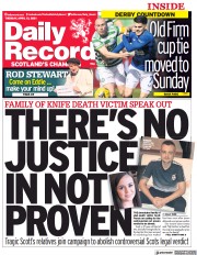 Daily Record (UK) Newspaper Front Page for 13 April 2021