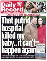 Daily Record front page for 18 February 2025