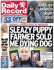 Daily Record front page for 19 December 2025