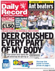 Daily Record (UK) Newspaper Front Page for 19 February 2021