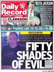 Daily Record (UK) Newspaper Front Page for 19 July 2021