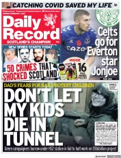 Daily Record (UK) Newspaper Front Page for 1 February 2021