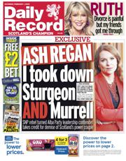 Daily Record front page for 1 February 2025