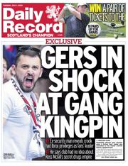 Daily Record front page for 1 July 2025