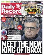 Daily Record front page for 22 February 2025