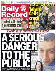 Daily Record front page for 27 February 2026