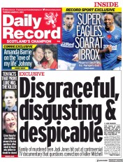 Daily Record (UK) Newspaper Front Page for 2 March 2021