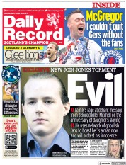 Daily Record (UK) Newspaper Front Page for 30 June 2021