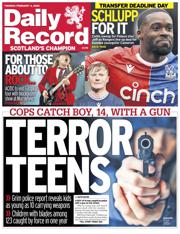 Daily Record front page for 4 February 2025