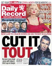 Daily Record front page for 7 October 2025