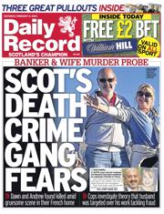 Daily Record front page for 8 February 2025