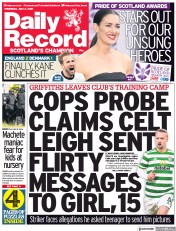 Daily Record (UK) Newspaper Front Page for 8 July 2021