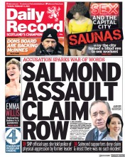 Daily Record (UK) Newspaper Front Page for 9 February 2021