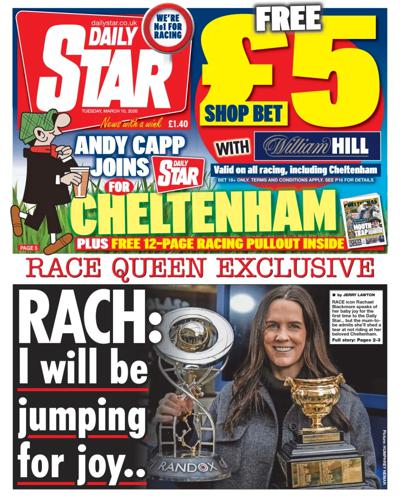 Daily Star Newspaper Front Page (UK) for 10 March 2026