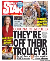 Daily Star (UK) Newspaper Front Page for 10 April 2020