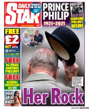 Daily Star (UK) Newspaper Front Page for 10 April 2021