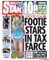 Daily Star (UK) Newspaper Front Page for 10 August 2020